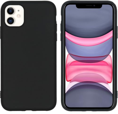 iMoshion Softcase,Backcover Hülle kompatibel mit iPhone 11 – Color Back Cover – Silikon Handyhülle Soft Case in Schwarz [Matt, Ultradünn, Anti-Rutsch]