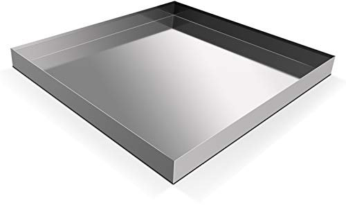 81,3 x 76,2 x 6,3 cm robuste 304 Edelstahl-Waschmaschine, Abtropfschale, Bodenwanne, ohne Loch.