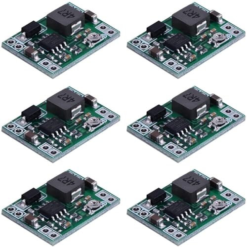 Greluma 6 Piezas MP1584EN convertidor Reductor Reductor Ajustable DC-DC 4,5-28V a 0,8-20V módulo regulador de Voltaje de Fuente de alimentación 24 V a 12 V 9 V 5 V 3 V