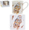 Barn Owl Fine China Mug & Coaster Boxed Set