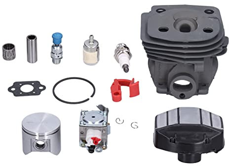 BORDSTRACT Set di valvole di sfiato del Filtro dell'Aria del carburatore del Cilindro da 47 mm, Parti di Ricambio per Motosega Adatte per Husqvarna 359 357 357XP 537