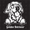 Golden Retriever Version 1 - Sticker, Hundeaufkleber, Autoaufkleber, Hund, Auto, Hunderassen, Aufkleber, Mischling, Mix, Tiere, Haustier (AUCH MIT Wunschname MÖGLICH)
