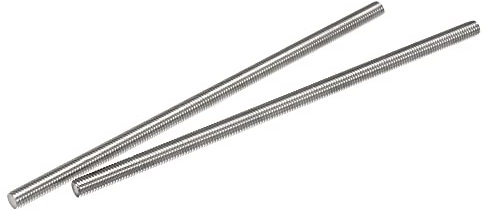 sourcing map 2 Stück Voll Gewindestange M8 x 200mm 304 Edelstahl Rechtsgewinde