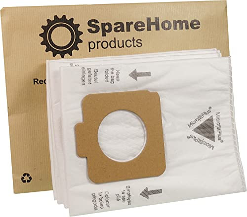 SpareHome® Lot de 10 sacs haute performance adapté pour aspirateurs Moulinex Compact et De Luxe