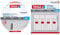 tesa Montageband Tapete&Putz, 10 kg Haltekraft pro Meter - 5 m x 19 mm & Verstellbarer Klebenagel (für Tapeten und Putz 1 kg, Höhenverstellbarer, selbstklebender Wandnagel, bis zu 1 kg) 4er Pack