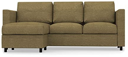 COMFORTLY Sofa mit Chaiselongue-Schonbezug, handgefertigt, kompatibel mit VIMLE Couch, nur Bezüge (Krone – Olive)