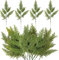 20 PCS Artificial Faux Cedar Branches 12.5 Inch Artificial Green Cedar Sprigs Faux Pine Stems Picks for DIY Garland Wreath Christmas Embellishing and Home Garden Decoration