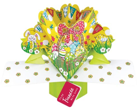 To My Fiancee With Love Happy Easter Pop Up Greeting Card 3D Cards POP005EV14