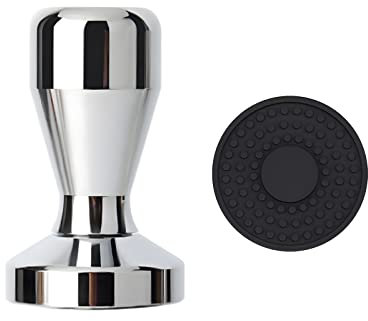 Kaffee Tamper mit Silikonmatte – Professionelles Barista-Werkzeug für Perfekte Espresso-Shots, Kaffeemühlen-Pressen für Espressomaschinen, Unverzichtbares Zubehör für Kaffeeliebhaber 51mm