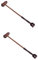 Lurrose 2st Massagehammer Aus Holz Bärenklauen-rückenkratzer Massagehammerstab Handmassagegerät Für Den Körper Yoga-muskelrolle Hammer Massagegerät Wadenschmerzen Hölzern Kitzeln Handlich