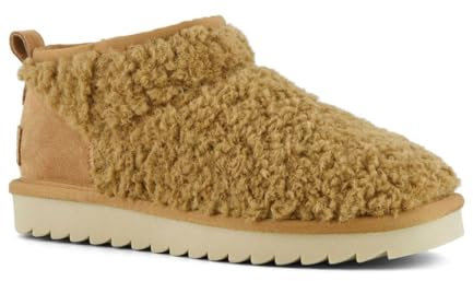 Colors of California Short Winter Boot aus Teddy, Hellbraun, 39 EU