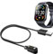 MBROS Compatible para Cable USB Compatible para Smartwatch Hoxe Reloj Inteligente Y6 1.85 (Negro)