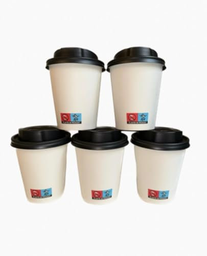 1000 Kaffeebecher weiss mit Deckel 200ml
