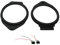 Motorguard Front & Rear rear door speaker adaptor kit 165mm 6.5 with Harness Adaptors for Vauxhall insignia Astra Adam Mokka Meriva Zafira-Tourer