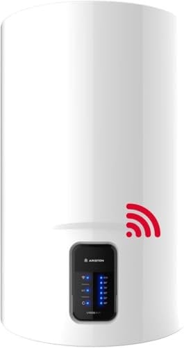 Ariston, Lydos Wifi - Termo Eléctrico 50 Litros Vertical, Calentador de Agua Eléctrico, Función ECO-EVO, Conectividad Wifi 47x45x55,3, Calentadores para Instalación en España, Eficiencia B Rango(A+/F)