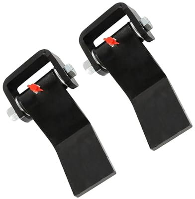 Lot de 2 charnières de porte en acier à longues feuilles robustes et graissables pour remorque