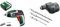 Bosch Home and Garden Visseuse Compacte sans fil IXO, Vert & Mandrin excentré Bosch - Adaptateur pour perceuse/visseuse IXO avec jeu de forets