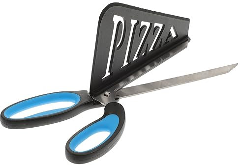MAGICLULU Edelstahl Pizzaschere Mit Abnehmbarer Spachtel Multifunktionale Küchenschere Pizza Cutter Rutschfester Ergonomischer Griff Langlebig Und Schonend Für Handgelenk