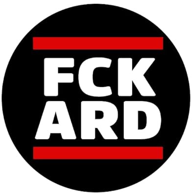 Sammys Shirt Store FCK ARD Staatsfunk Aufkleber 4,5 cm