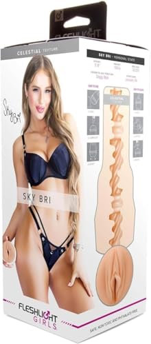 Fleshlight Sky Bri Celestial (Lady) - Masturbador Masculino - Experiencia Real - Superskin - Fácil de Limpiar
