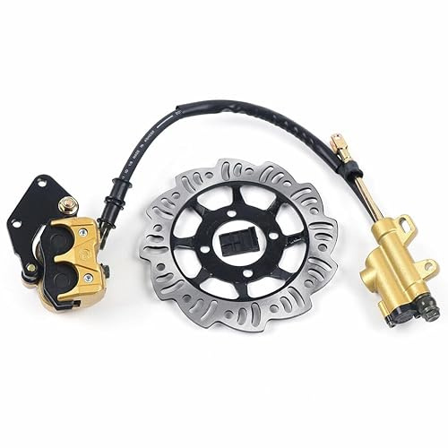 CLEADONG 125cc 4-Takt Hydraulik Bremsen Kit, Hydraulikbremsen Kit, Geländemotorrad Hydraulische Bremspumpe Mit Bremsscheiben, Hydraulikbremsen Kit Für Motocross Dirt Bike Pitbike
