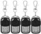 Lot de 4 télécommandes universelles pour Porte de Garage, Clone de télécommande 433 MHz, télécommande d'ouverture de Porte de Garage pour lumières Marche/arrêt, Portes de Garage