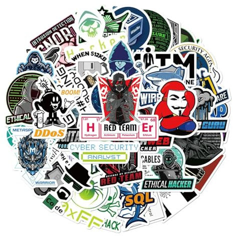 TVIVID 50PCS Cool Hacker Programming Network Stickers for Luggage Computer Skateboard Laptop Motorcycle Toys Helmet Car Sticker