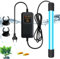 Lámpara esterilizador UV para acuario con temporizador, luz UV de 9 W, esterilizador UV impermeable, esterilizador UV para el hogar, clarificador UV, para limpieza de acuarios y piscinas