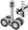 shpuuyy Barn Door Wheels - Track Rollers Sliding Rail Track System - Heavy Duty Track Roller Wheels Accessory Parts, Shed Accessories for Heavy Duty Folding Door Sliding Door