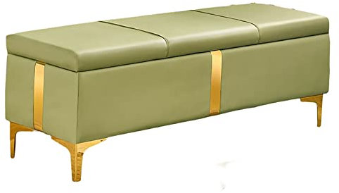 Moderne rechteckige Kunstleder-Ottoman-Bank für Wohnzimmer, Eingangsbereich, gepolstertes Ende des Bettes, Bank mit Fußstütze, Haushaltsnizer in Farbe 5, 150 x 40 x 45 cm