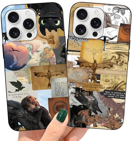 2 pezzi Nero Aesthetic Cover per Xiaomi 11T/11T Pro 5G 6.67, Anime Manga Dragon Cartoon Design Silicone Cover Antiurto TPU Bumper Case per Xiaomi 11T Pro, Nero