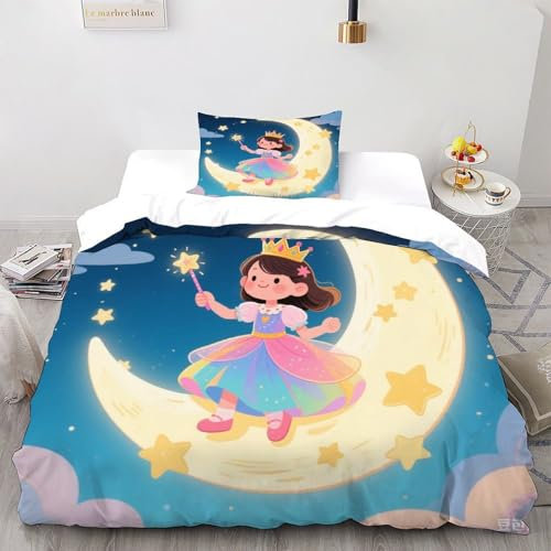 COVDKIDF Football Dessin animé 3D Print 2-teilig Microfibre Duvet Cover and Pillowcase Champignons et Minions 2-teilig Duvet Cover Er Duvet Cover Cute DecoRatteteteteion Bedding Set Single(135x200cm)