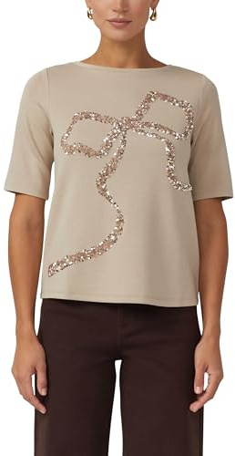 s.Oliver Viskose-T-Shirt im Relaxed Fit mit Pailletten