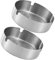 HOOTNEE 2pcs Compact Stainless Steel Ashtrays Metal Holders for Home Office and Outdoor Use Modern Design with Slot for Easy Placement