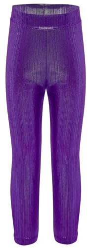 Freebily Leggings Sportivi da Danza Moderna Jazz Hip Hop Bambine e Ragazze Pantaloni da Ballo di Strada Lucidi Pantacollant da Ginnastica Calzamaglia da Pattinaggio Dancewear