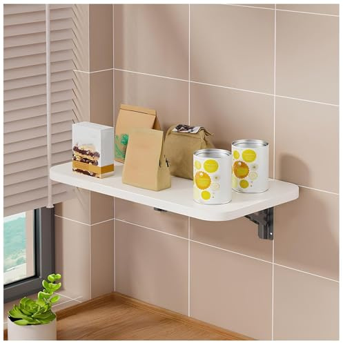 Klapptisch Wand Platzsparender Schwimmender Schreibtisch Laptoptisch Wandklapptisch Kleiner Klappbar Küchentisch Esstisch Zur Wandmontage(100 * 40cm)