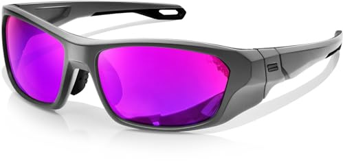 KANASTAL Polarised Sports Sunglasses Mens TR90 Impact-Resistant UV400 | Category 3, Ideal for Driving, Cycling, Running, Fishing, Hiking, Golf and Everyday Outdoor Activities