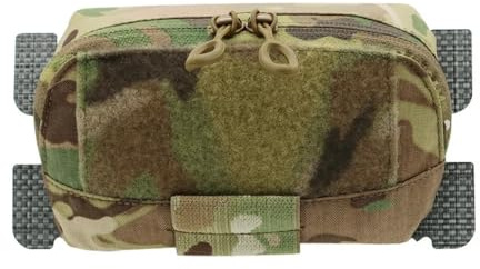 Tactical Vest Plate Carrier MOLLE Adapt Admin Panel Pouch Chest Expansion Sub Bag Utility Map Pouch Airsoft Vest(MC)
