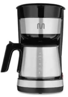 Multilaser Multi Home Cafetera Eléctrica, 1.2 Litros, 30 Tazas, Jarra de Acero Inoxidable, Sistema Antigoteo, Filtro Reutilizable, 900W