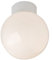 Traditional Opal Glass Globe IP44 Bathroom Ceiling Light Fitting by Happy Homewares