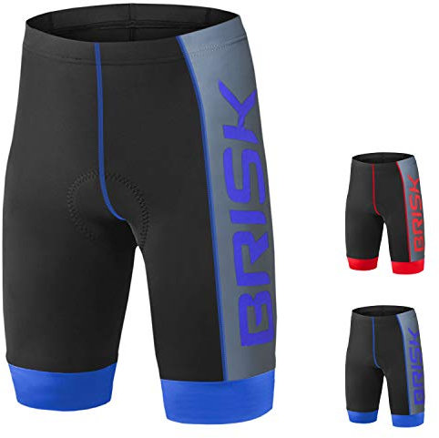 Brisk Bike Padded Compression Cycling Shorts for Fitness and Protection