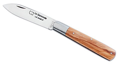 AU SABOT Le Garonnais Couteau De Poche Manche en Olivier
