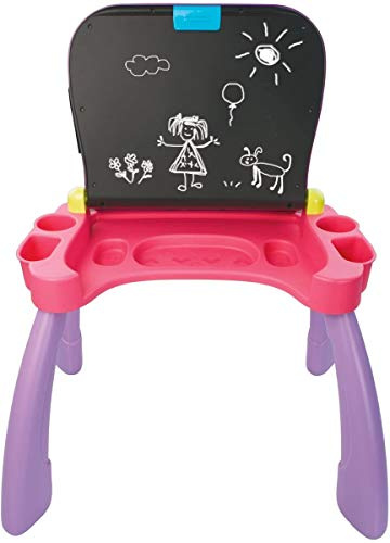 VTech 80-154654 Magischer Schreibtisch 3 in 1 Kinderschreibtisch, rosa