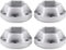 INJORA RC 12mm Mitnehmer Hex Hub Adapter Metal Zubehör Set 4pcs für 1/10 RC Crawler 1,9 oder 2,2 Felgen Axial SCX10 TRX4 D90 (Silber 10mm)