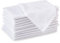 Encasa XO Baumwollstoffservietten | 12er-Set | Größe 43x43 cm | White Volltonfarbe | Waschmaschinenfest