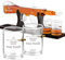 Maverton Ensemble de Carafe gravé avec 4 Verres à Whisky, 800 ML Fusil Carafe en Verre, Idée Cadeau Homme Anniversaire - Cadeau Personnalisé pour lui - Cadeau Noel - Fusil