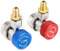 Connettore Attacco Rapido R134A, Coppia Adattatore R-134A 1/4 di Pollice Sae Hvac Raccordi Auto A/C Attacco Rapido Basso/Alto, Kit Connettore Tubo Flessibile Collettore Freon Hvac