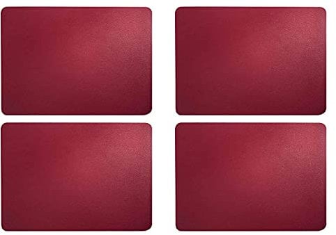 ASA Selection 7808420 Lederoptik Tischset, 46 x 33 cm, Polychlorid, magnolie (4 Stück)