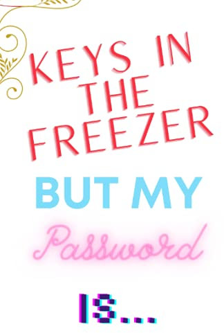 Keys In The Freezer: Password Logger Journal Notebook: 5x7in: 100 Pgs