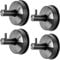 YOHOM Vacuum Suction Cup Towel Hooks Bathroom Stainless Steel Sucker Shower Hook Kitchen Tea Towel Holder Heavy Duty Wall Suction Hook Coat Hanger for Robe Loofah Glass Window No Drill 4PCS